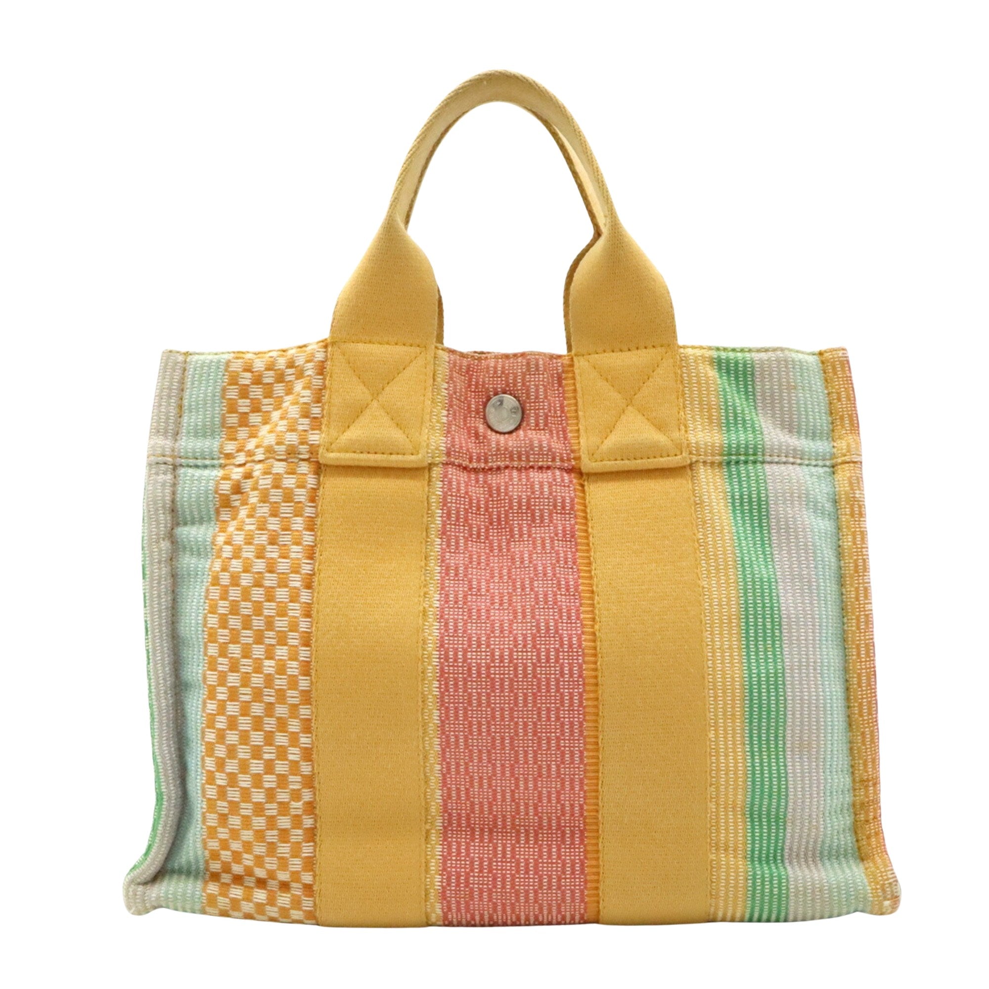 Hermès Fourre tout Multicolour Canvas Handbag 