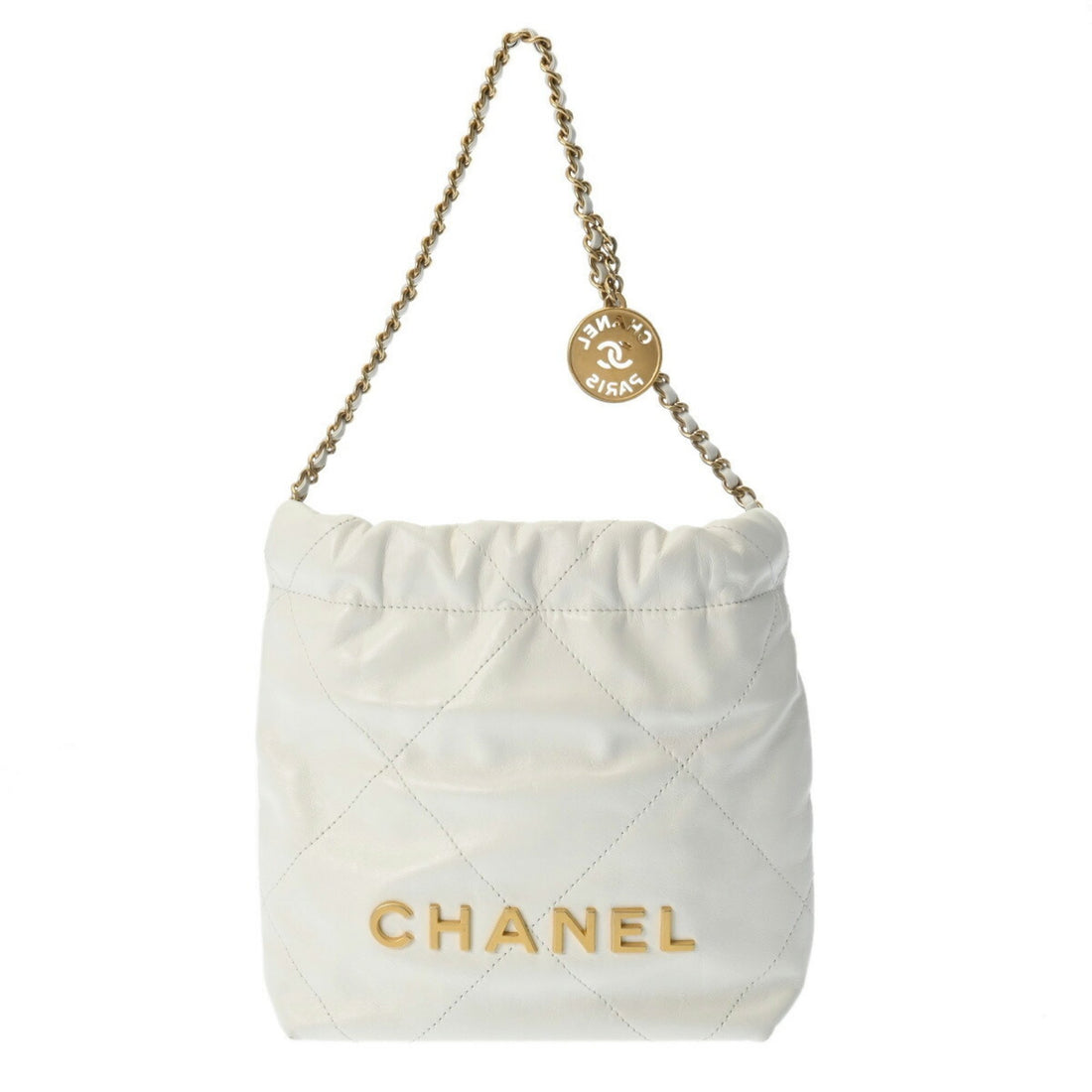 Chanel Chanel 19 White Leather Shoulder Bag