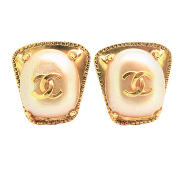 Chanel Cc Gold Metal Earring 