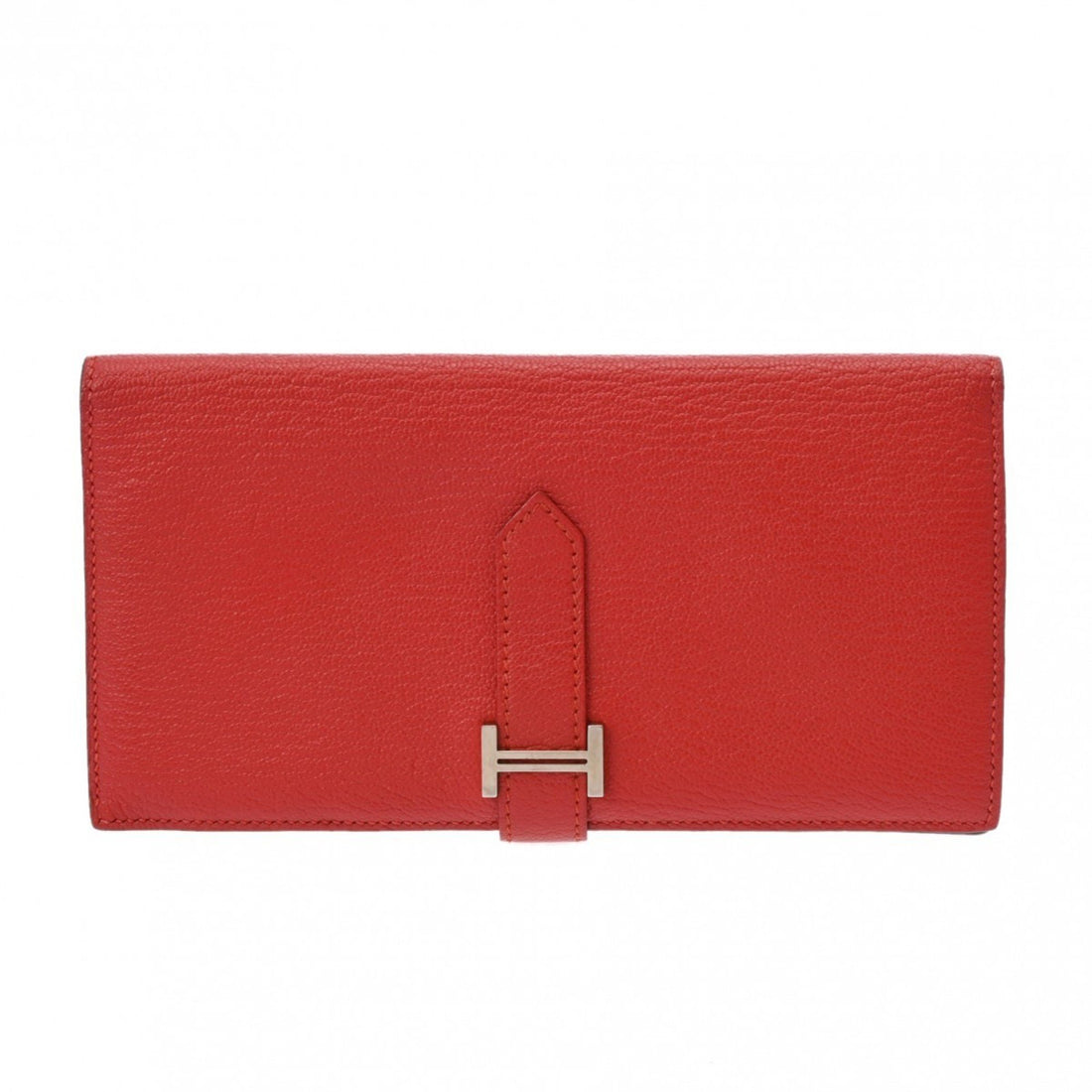 Hermès Béarn Red Leather Wallet 