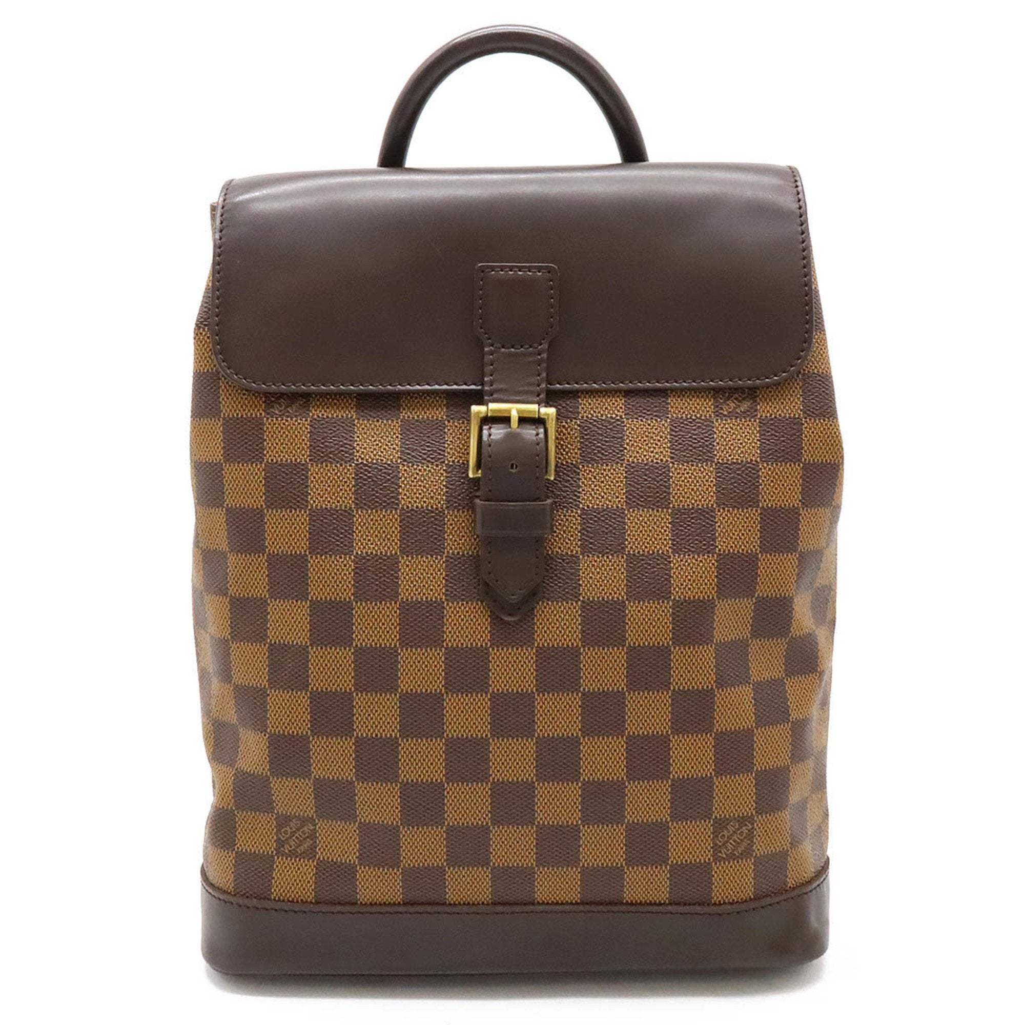 Louis Vuitton Soho Brown Canvas Backpack Bag