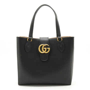 Gucci GG Marmont Black Leather Tote Bag