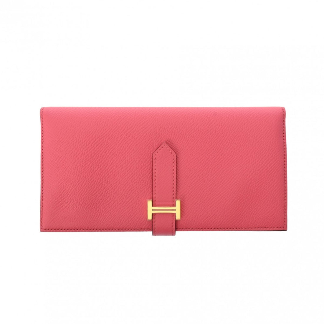 Hermès Béarn Pink Leather Wallet 