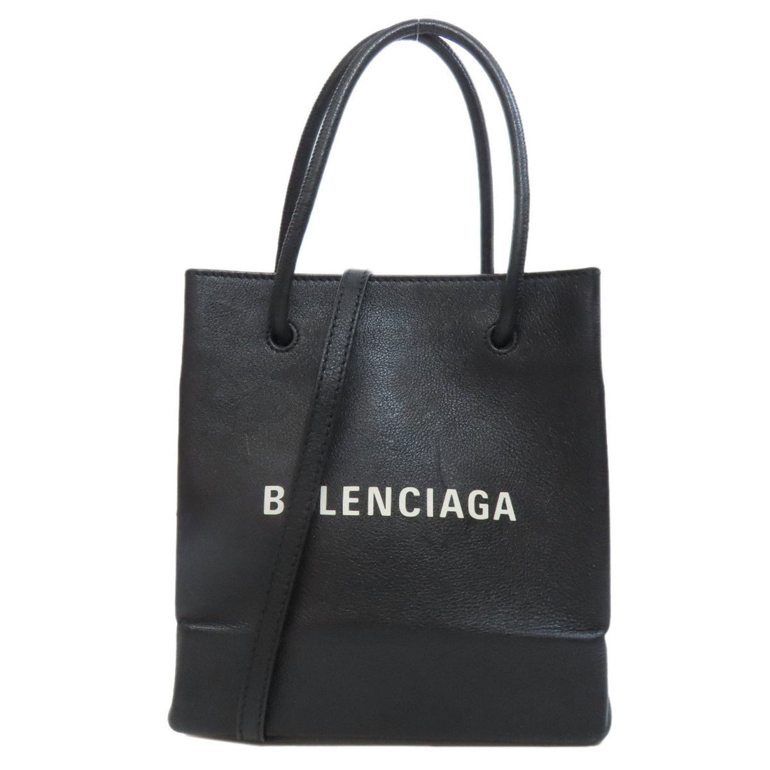 Balenciaga CABAS EVERYDAY MODÈLE XXS Black Leather Shoulder Bag