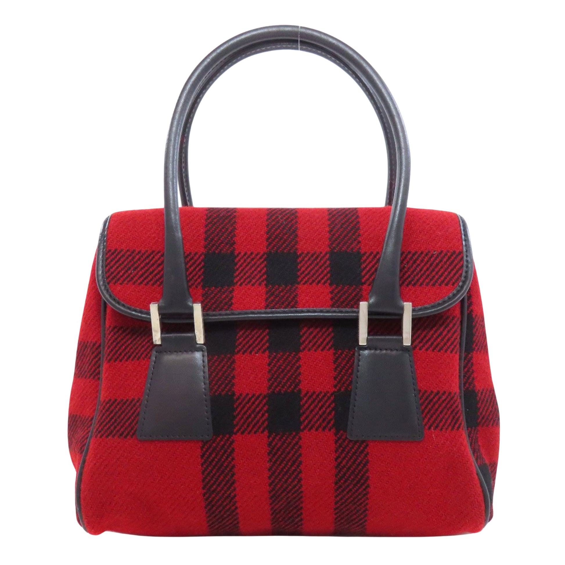 Burberry Red Cotton Handbag 