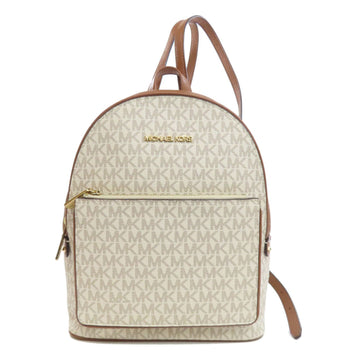 Michael Kors Adina Beige Canvas Backpack Bag