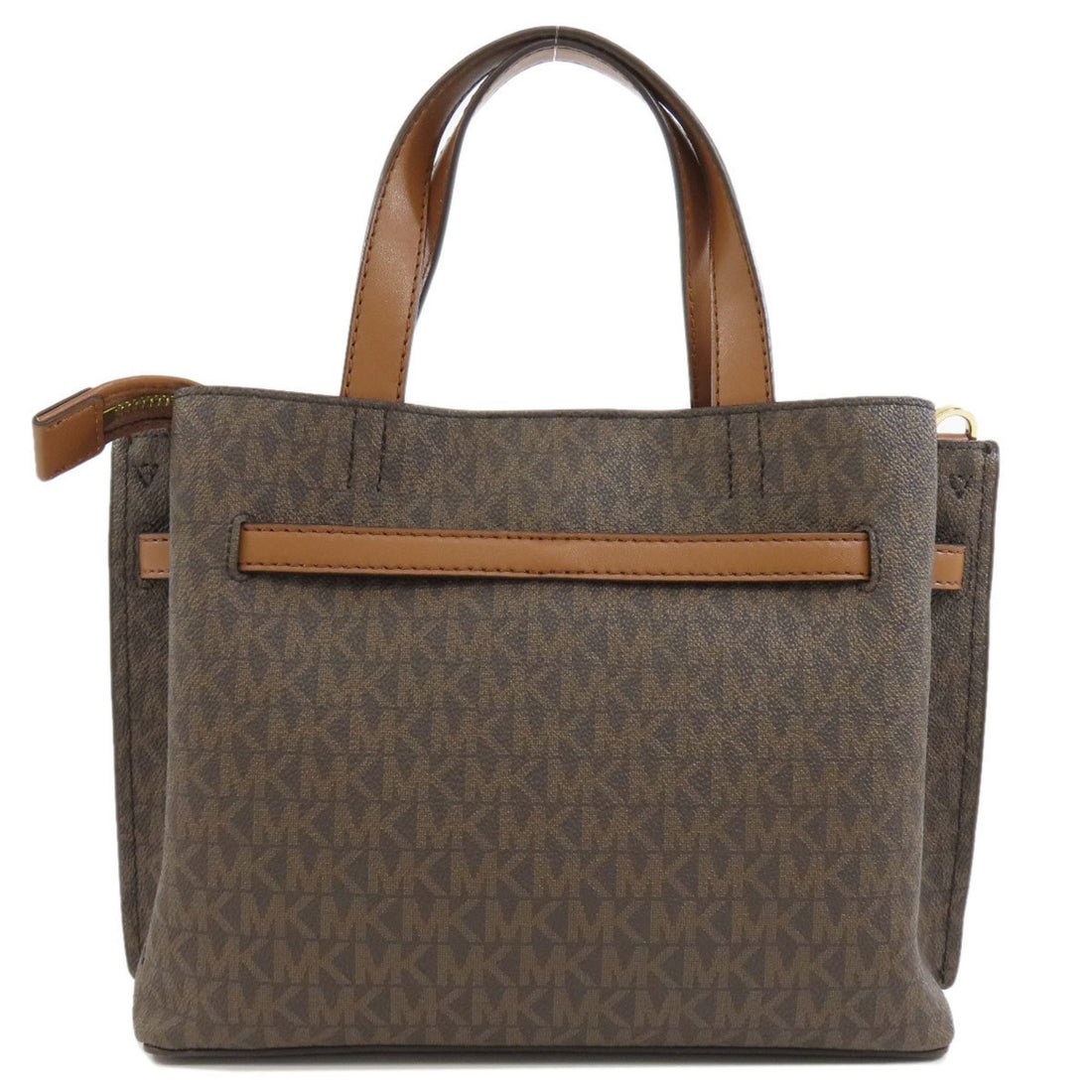 Michael Kors Emilia Brown Canvas Handbag 