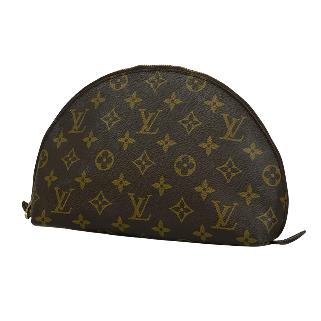 Louis Vuitton Demi ronde Brown Canvas Clutch Bag