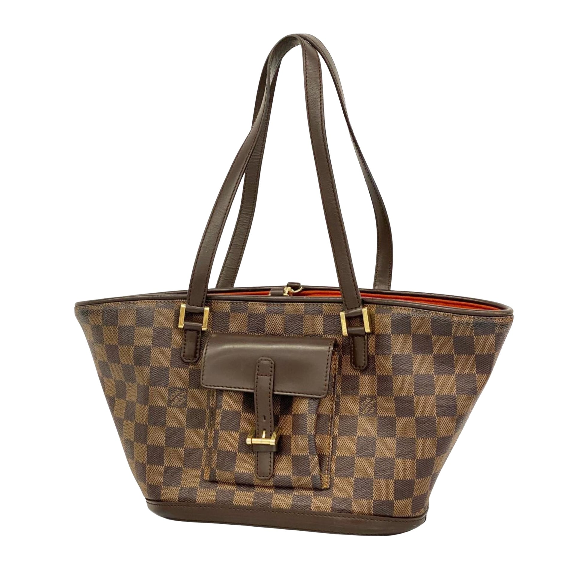 Louis Vuitton Manosque Brown Canvas Shoulder Bag