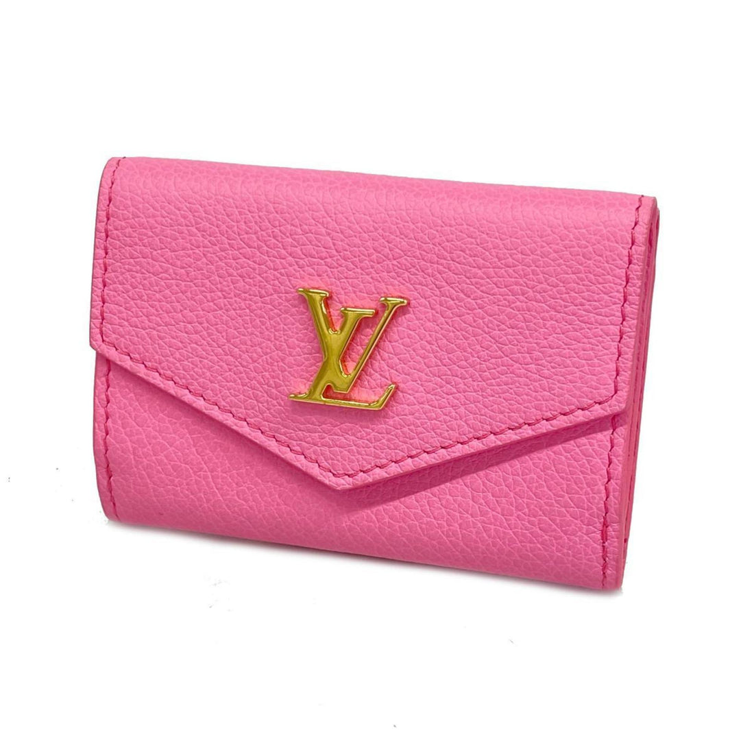 Louis Vuitton Lockme Pink Leather Wallet 