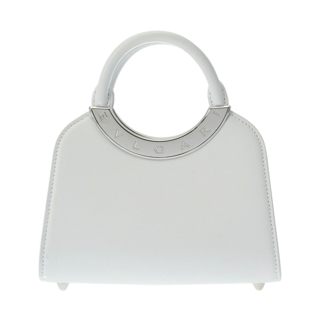 Bulgari Bvlgari Roma White Leather Handbag 