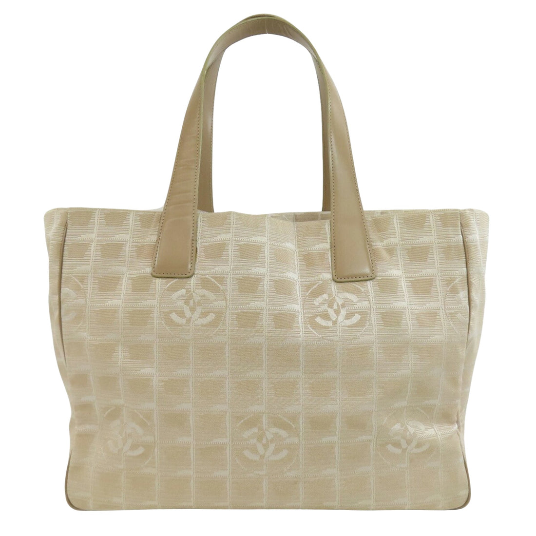 Chanel Travel line Beige Synthetic Tote Bag