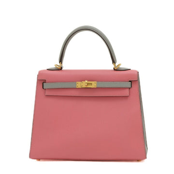 Hermès Kelly 25 Pink Leather Handbag 