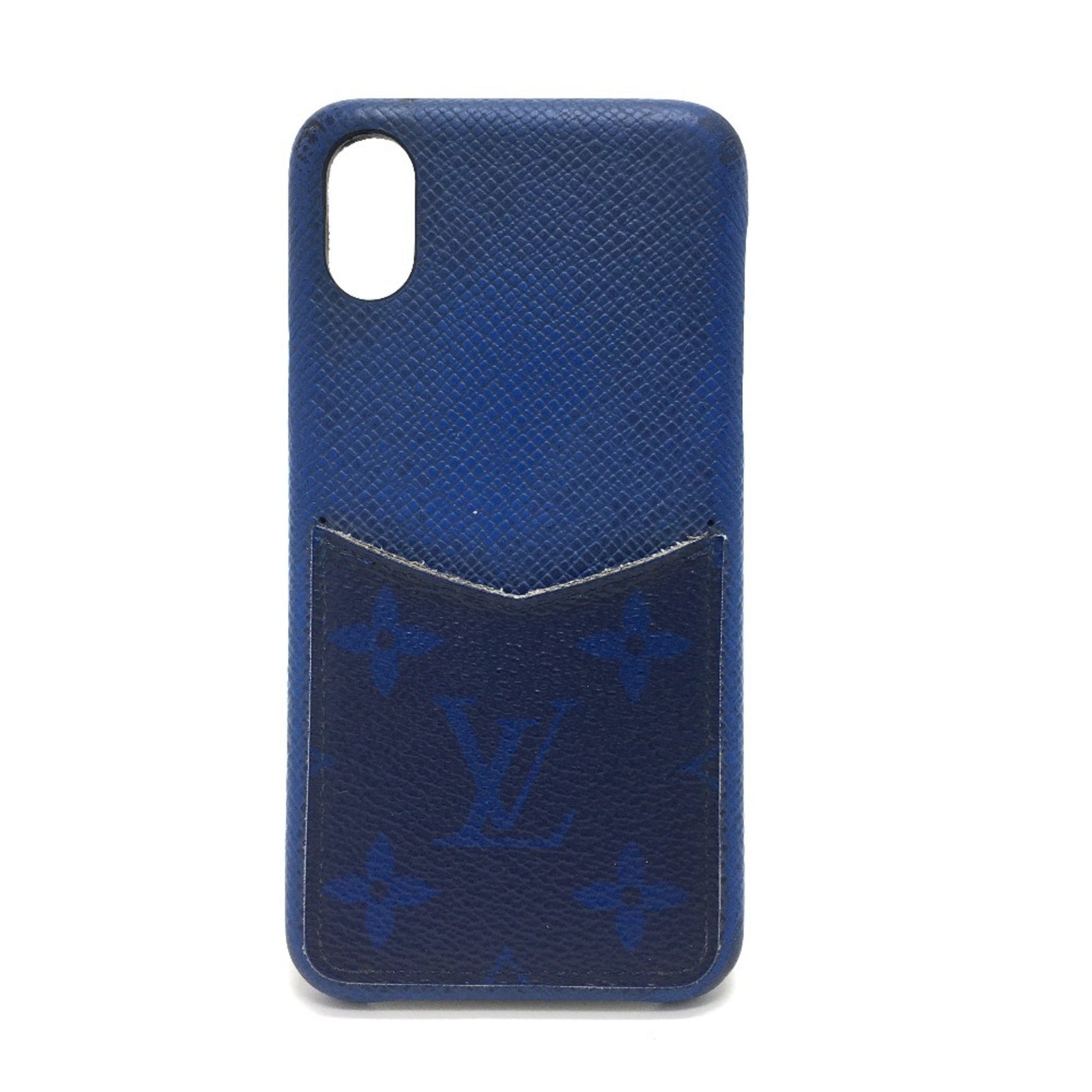 Louis Vuitton Iphone case Blue Leather Phone 