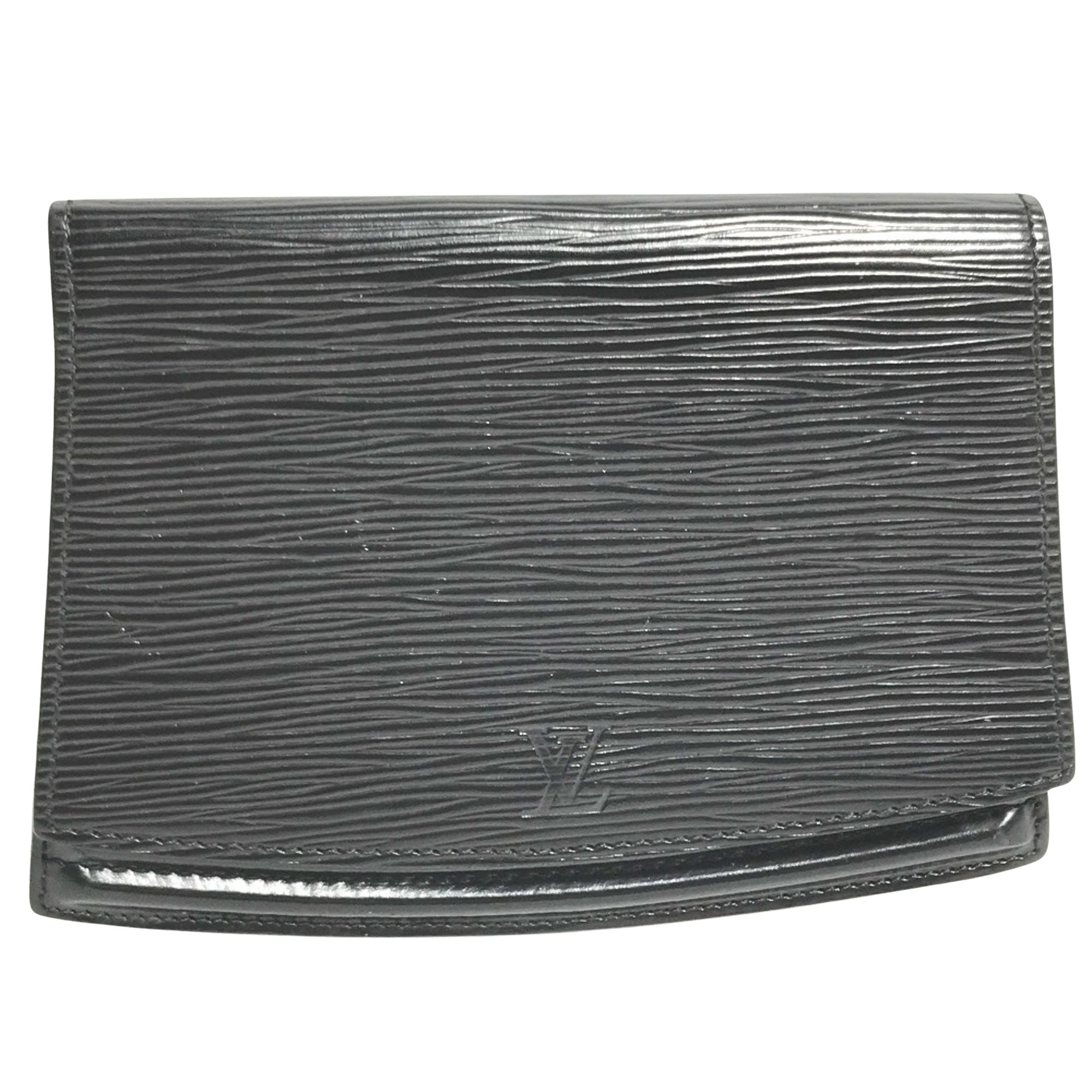 Louis Vuitton Tilsitt Black Leather Clutch Bag