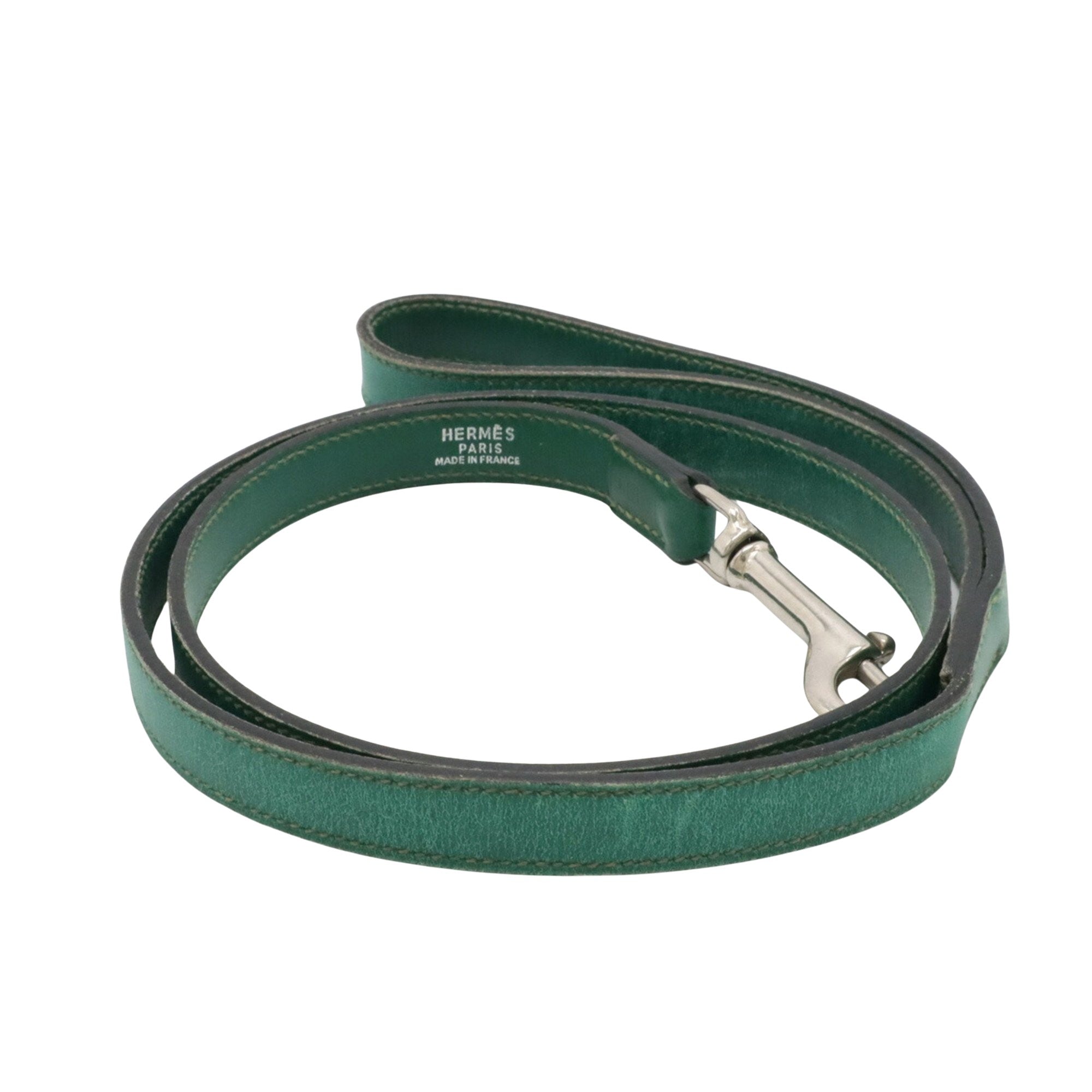 Hermès -- Green Leather Belt 