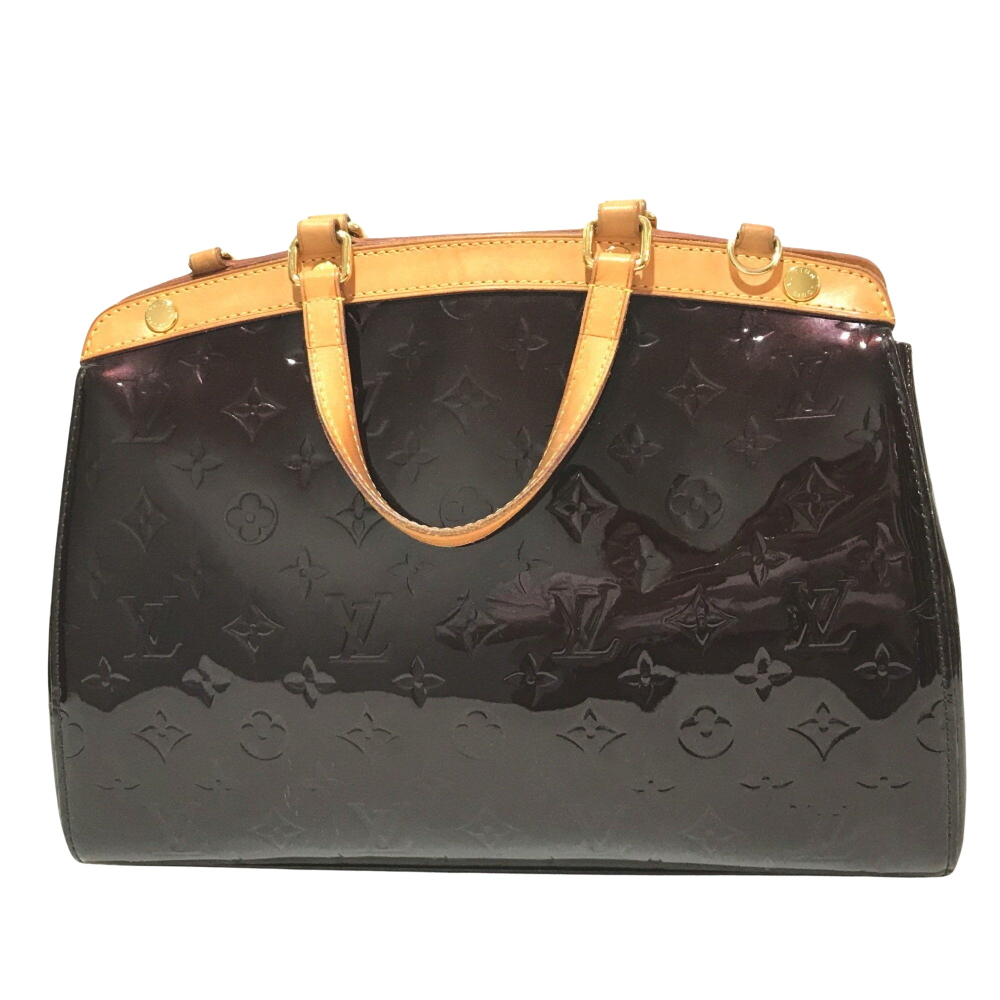 Louis Vuitton Blair Purple Patent Leather Handbag 