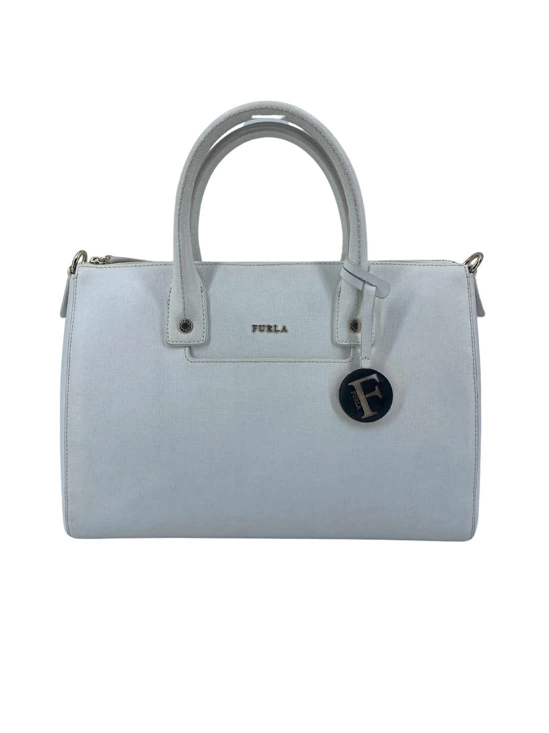 Furla Linda White Leather Handbag 