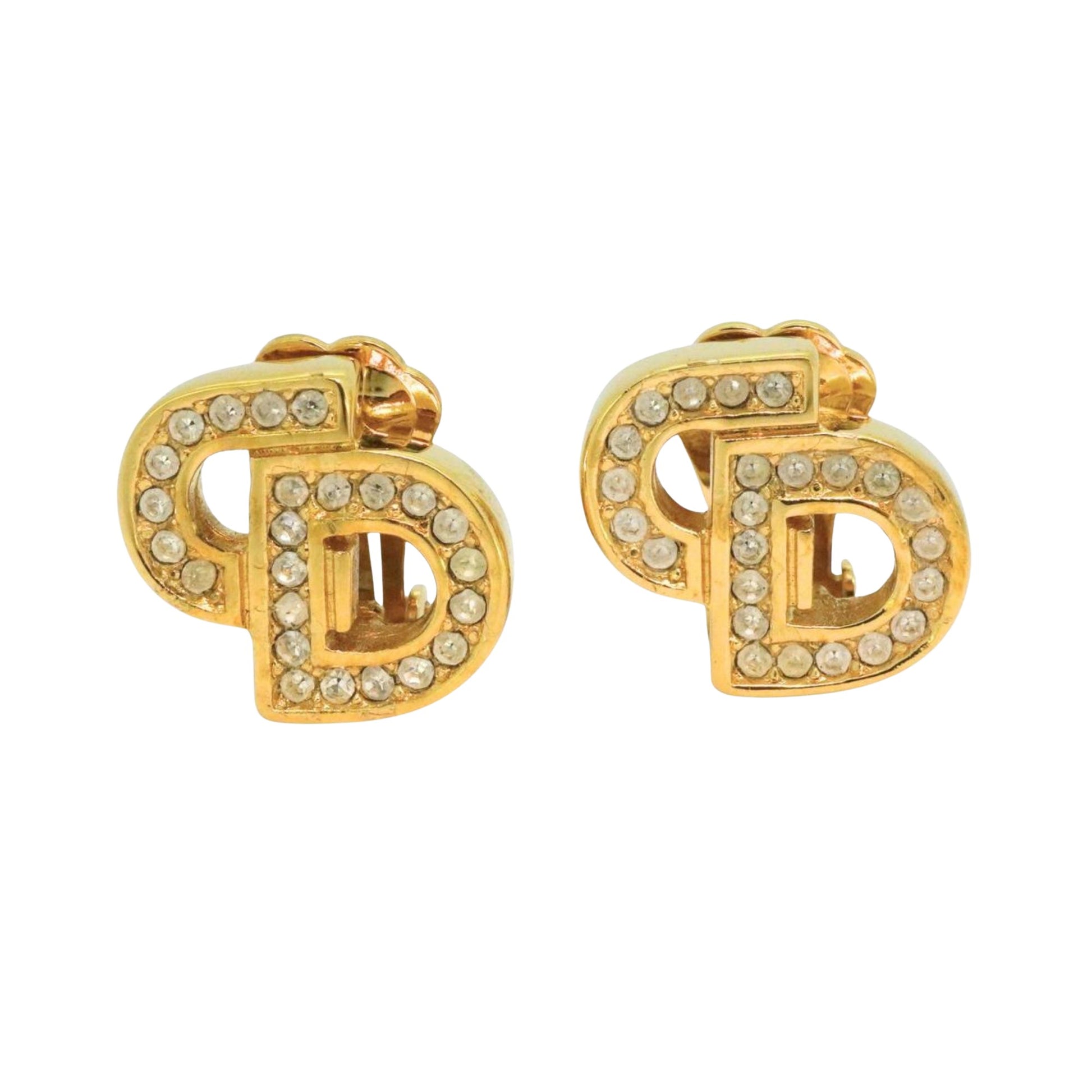 Dior CD Gold Gold Plated Earring 