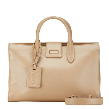 Saint Laurent Jane Beige Leather Handbag 