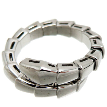 Bulgari Serpenti Silver White Gold Ring 