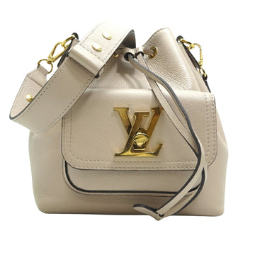 Louis Vuitton Lockme Beige Calfskin Shoulder Bag