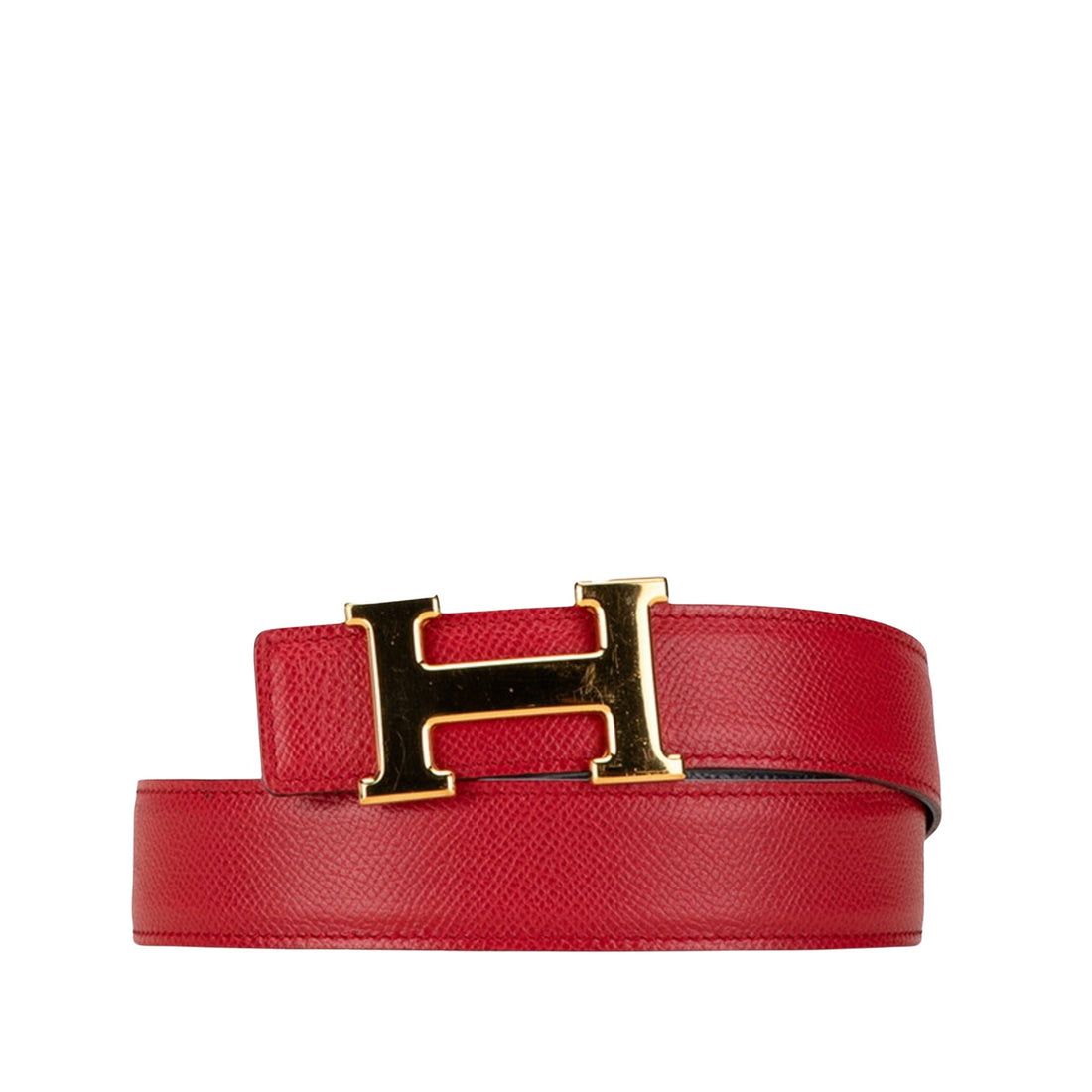 Hermès Constance Red Leather Belt 