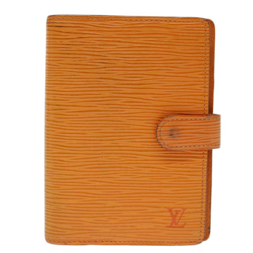 Louis Vuitton Agenda PM Orange Leather Wallet 