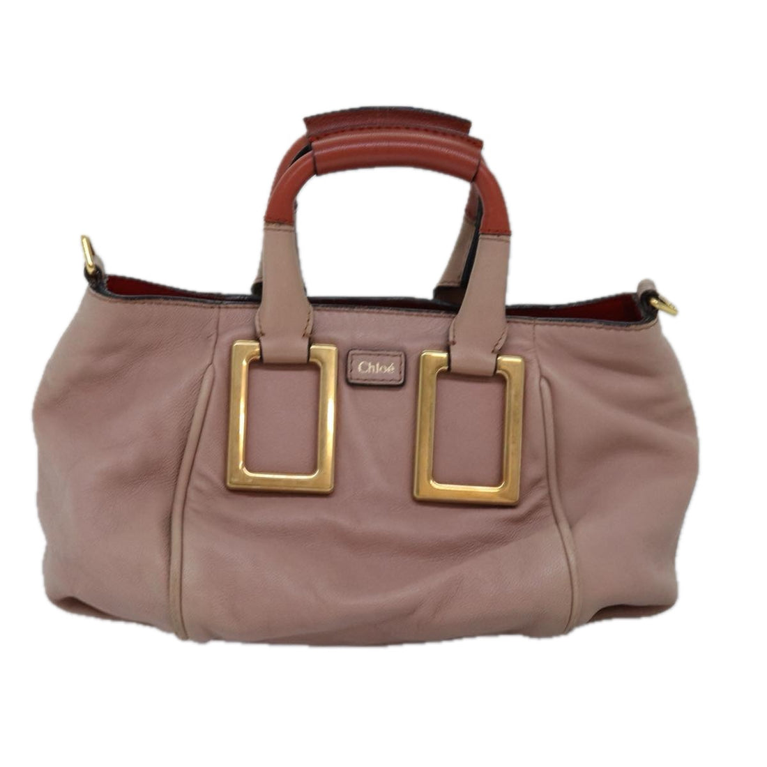 Chloé Ethel Pink Leather Handbag 