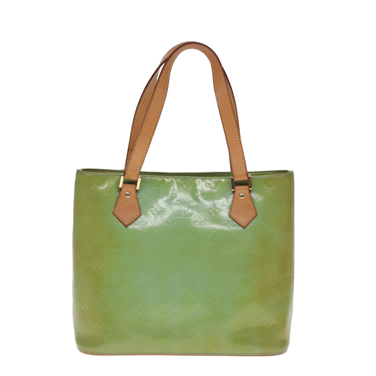 Louis Vuitton Houston Green Patent Leather Shoulder Bag