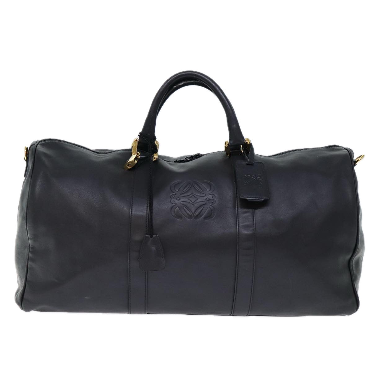 Loewe Amazona Black Leather Travel Bag