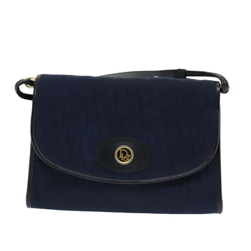 Dior Trotter Navy Canvas Shoulder Bag