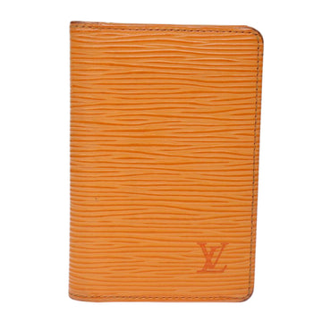 Louis Vuitton Organizer de poche Orange Leather Wallet 