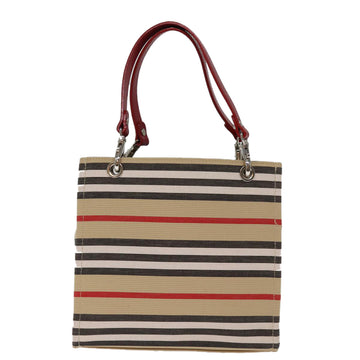 Burberry Cabas Beige Canvas Handbag 