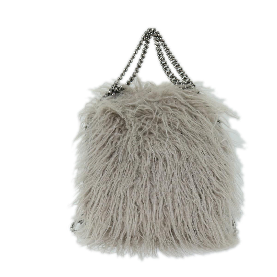 Stella McCartney Falabella Beige Faux Fur Shoulder Bag