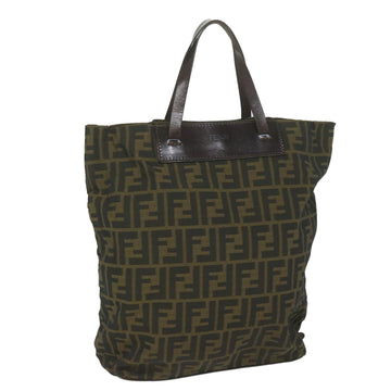 Fendi Green Canvas Tote Bag