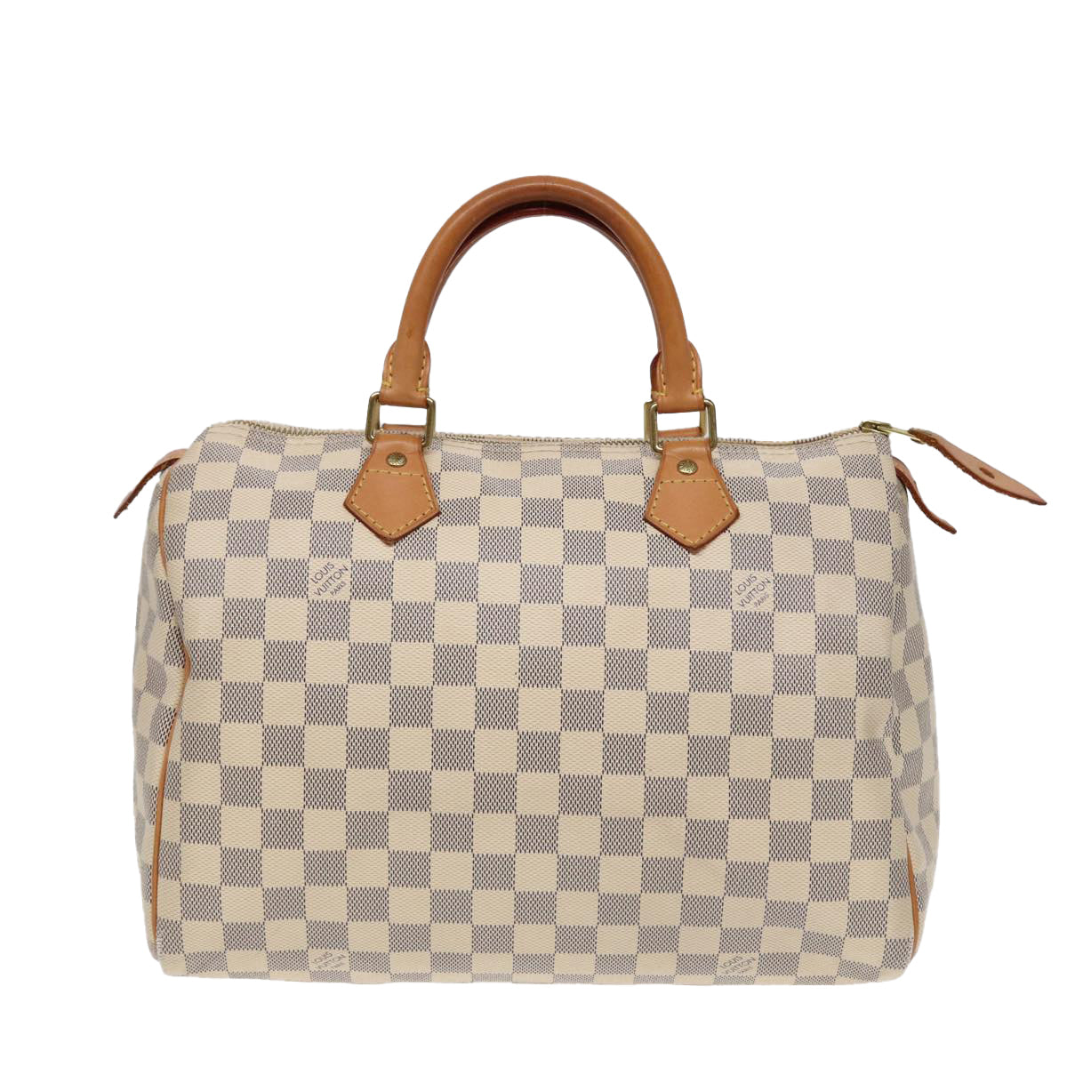 Louis Vuitton Speedy 30 Grey Canvas Handbag 