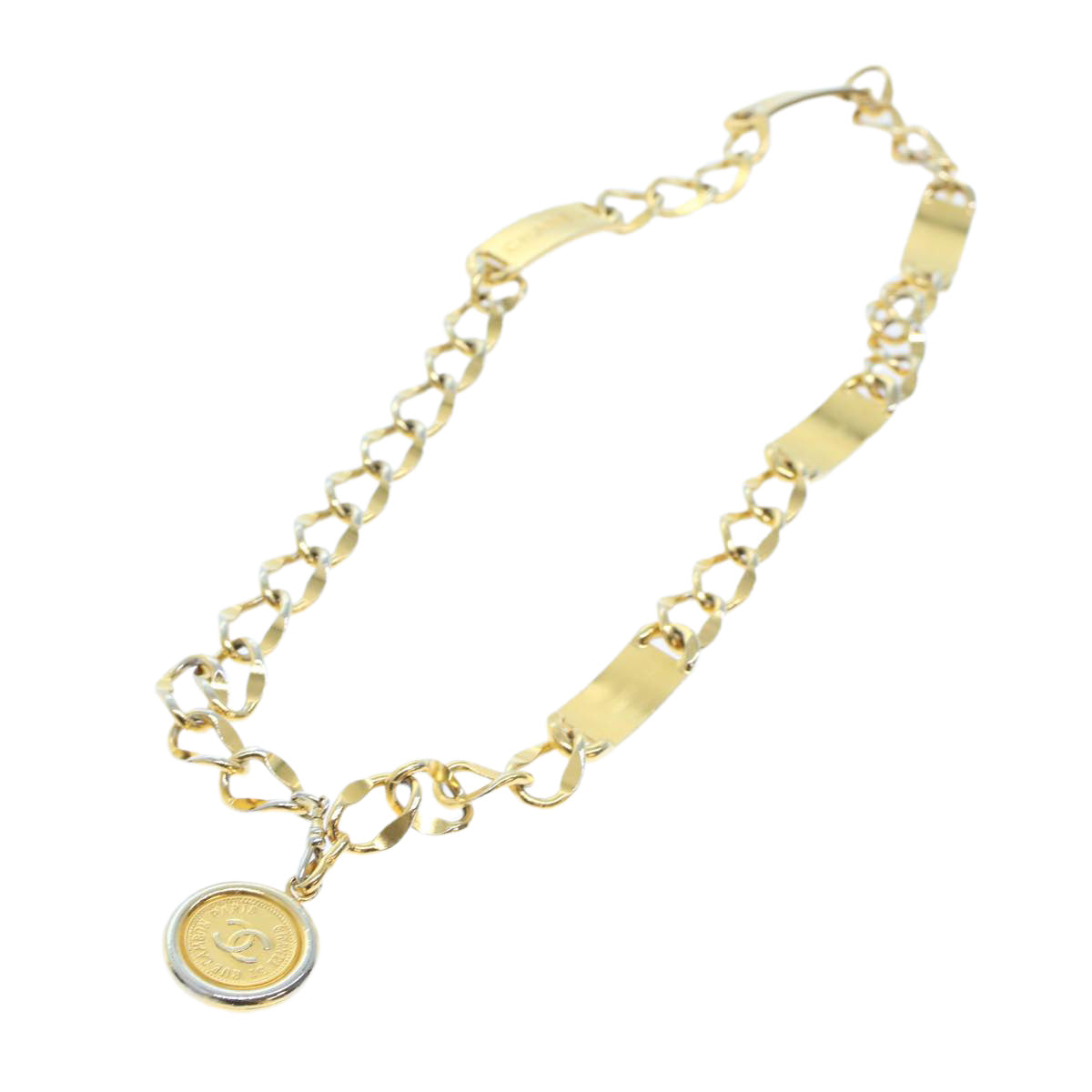 Chanel Coco Mark Gold Metal Belt 