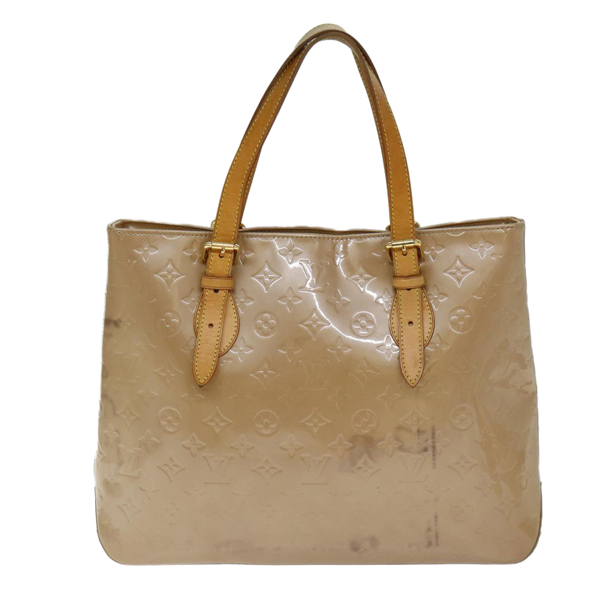 Louis Vuitton Brentwood Camel Patent Leather Tote Bag