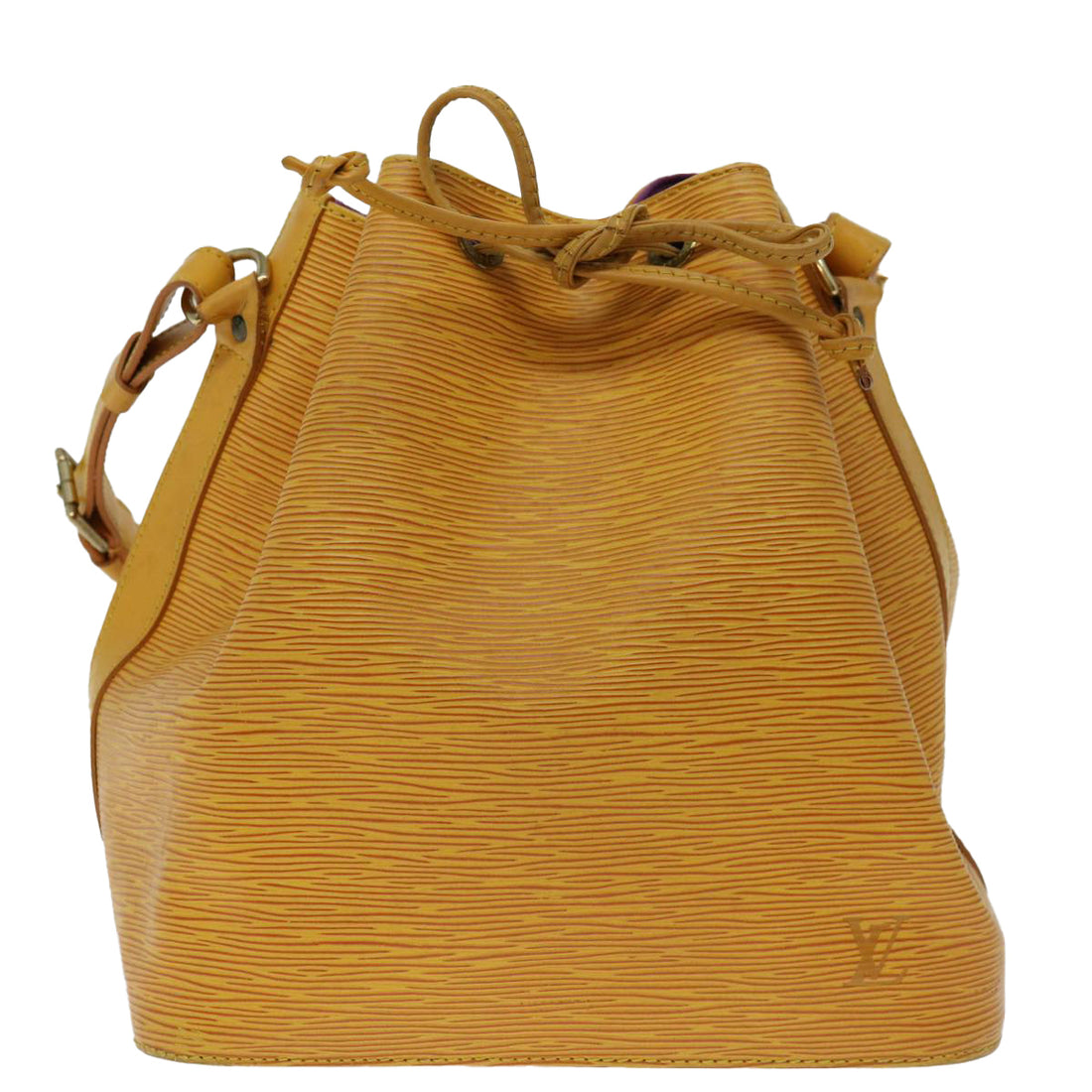 Louis Vuitton Petit Noé Yellow Leather Shoulder Bag