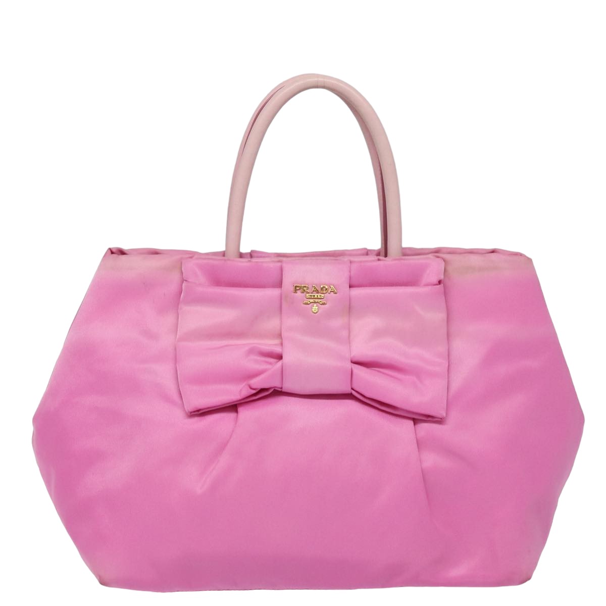 Prada Canapa Pink Synthetic Handbag 