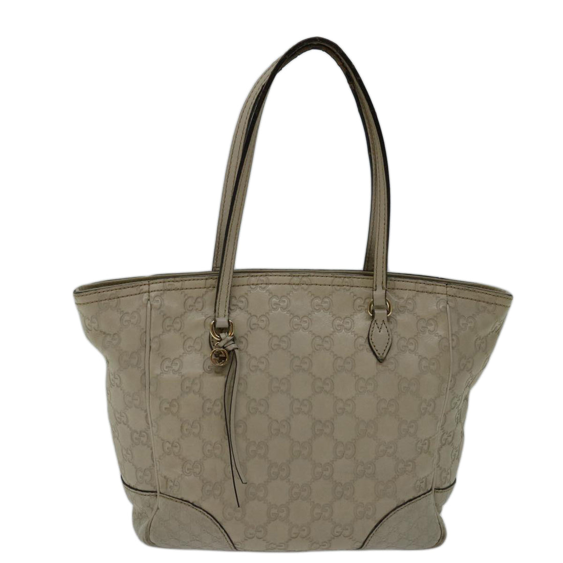 Gucci Guccissima White Canvas Tote Bag