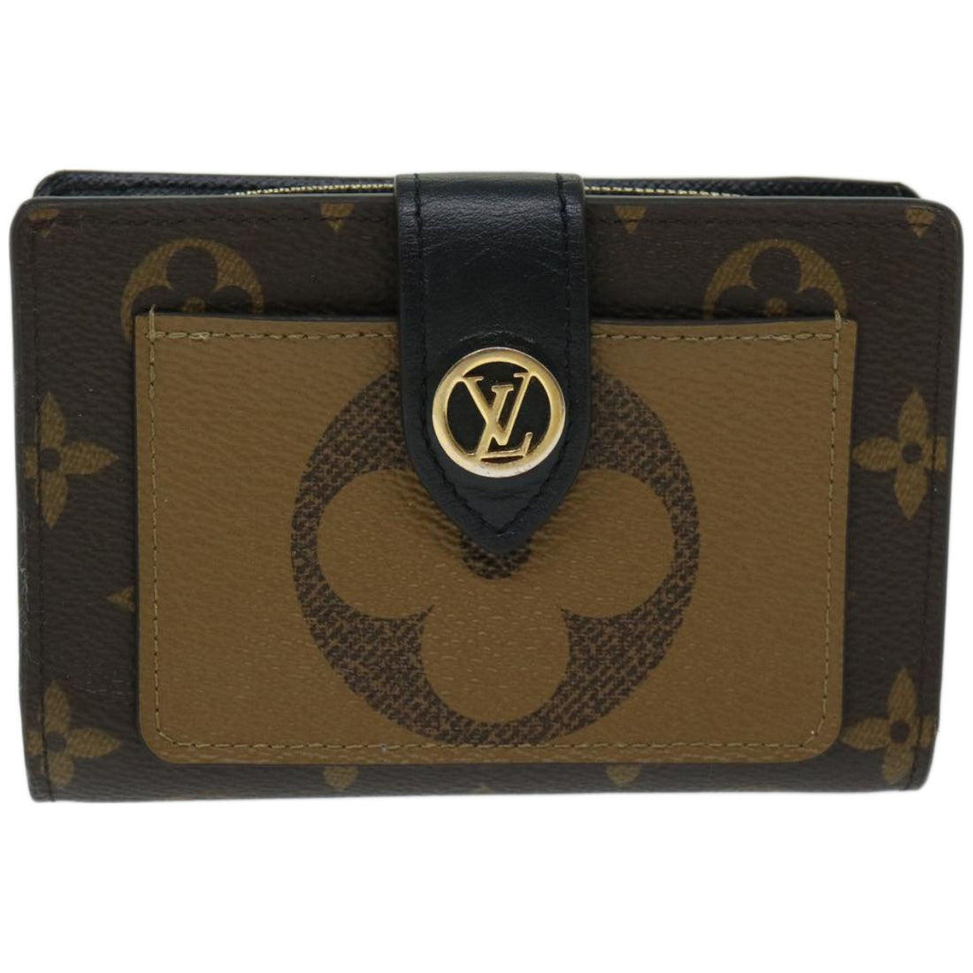 Louis Vuitton Portefeuille Juliette Brown Canvas Wallet 