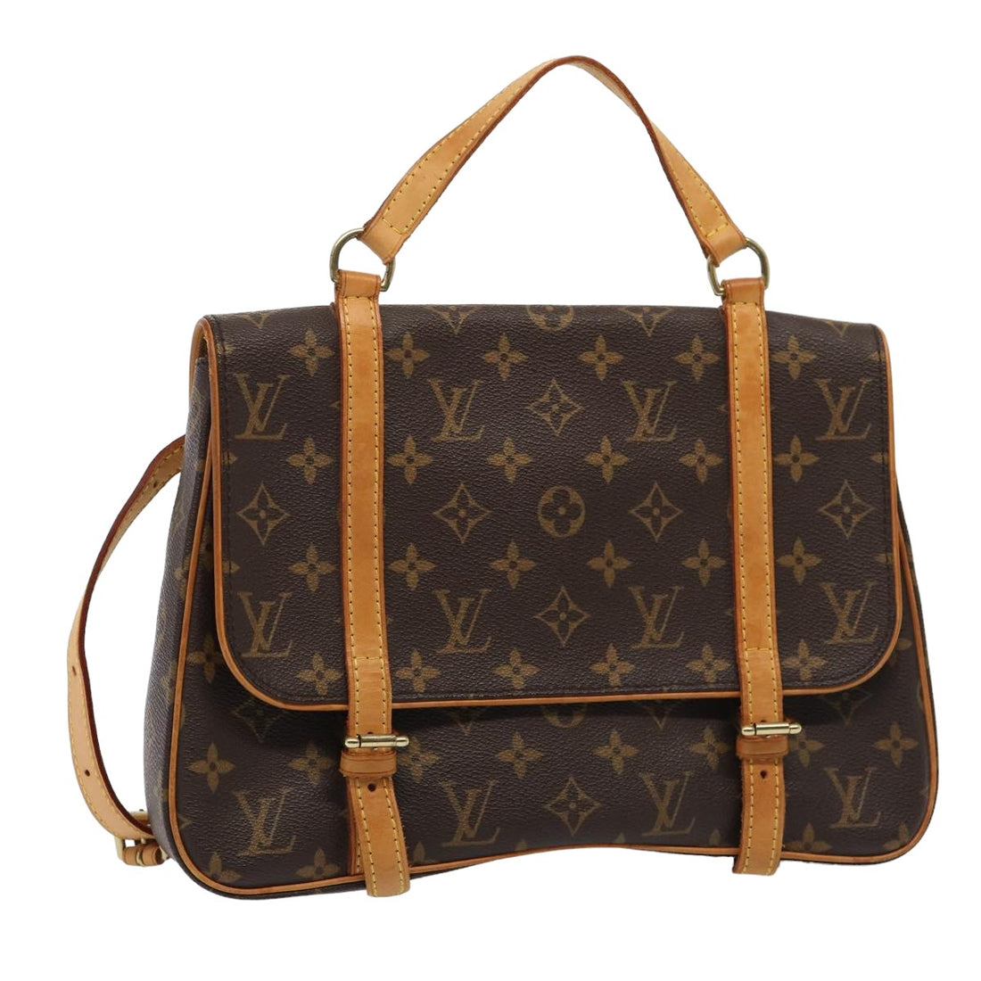 Louis Vuitton Marelle Brown Canvas Backpack Bag