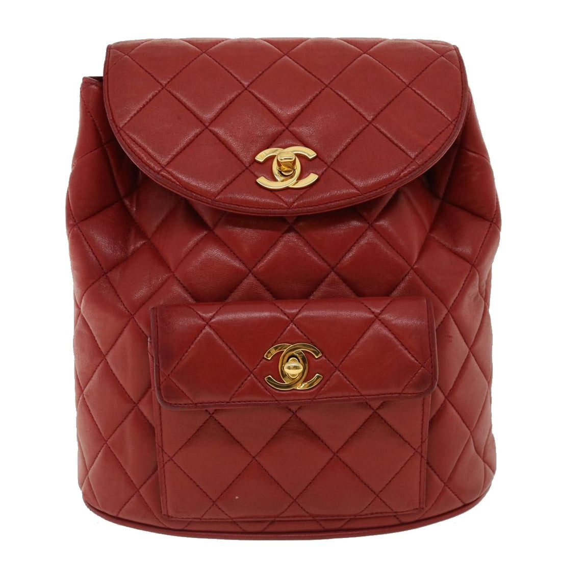 Chanel Duma Red Leather Backpack Bag