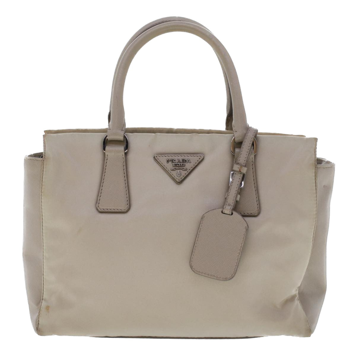 Prada Ecru Synthetic Handbag 