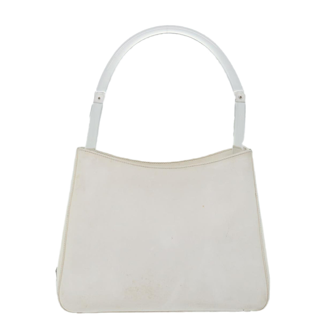 Prada White Patent Leather Shoulder Bag