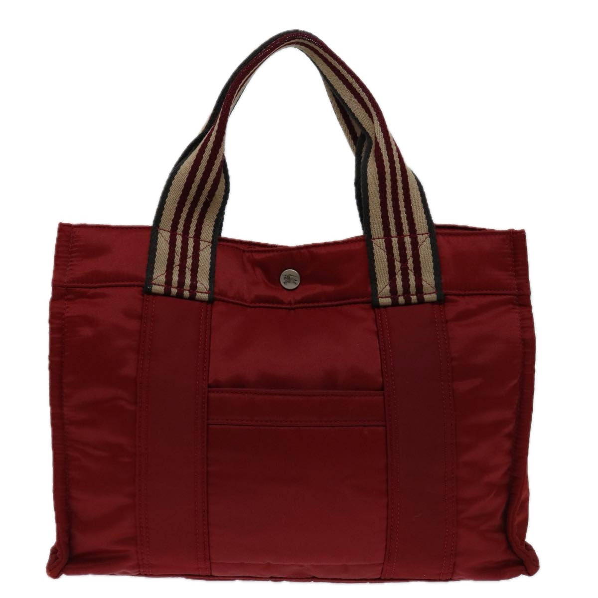 Burberry Nova Check Red Synthetic Handbag 