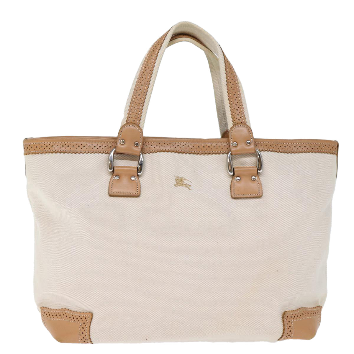 Burberry Blue Label Beige Canvas Tote Bag