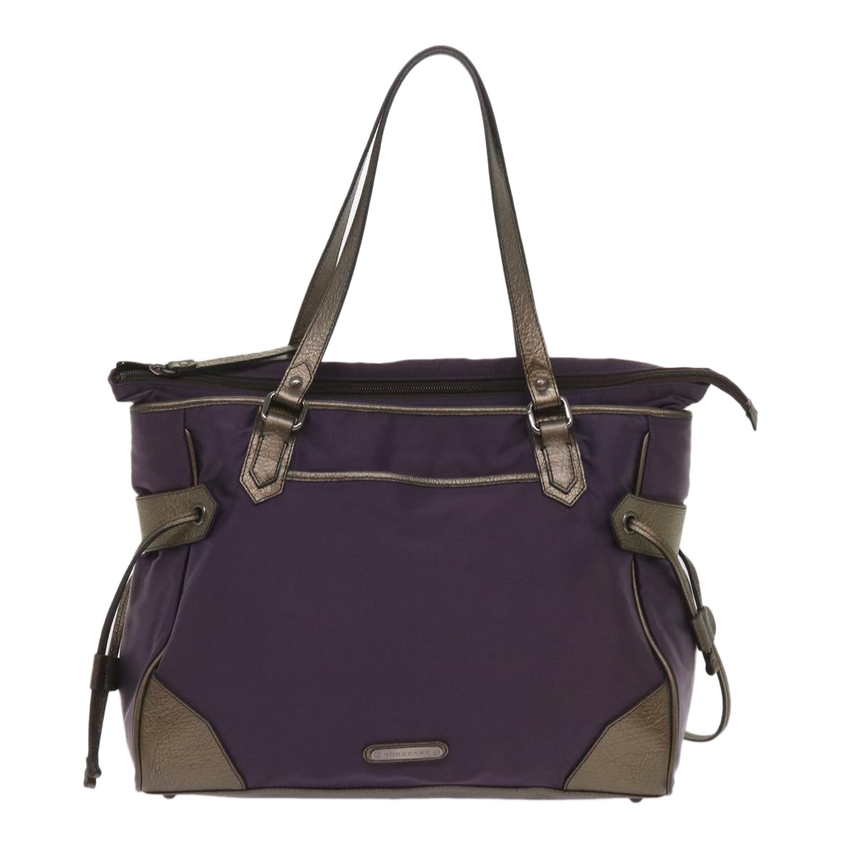 Burberry Purple Synthetic Tote Bag